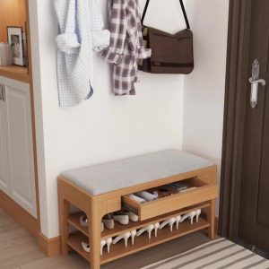 GHẾ ĐẨU THAY GIÀY LẮP GHÉP TÍCH HỢP KỆ ĐỂ GIÀY DÉP NHIỀU TẦNG