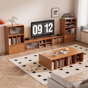TỦ GỖ MODUL KẾT HỢP THÀNH TỦ TIVI HOẶC TỦ TRƯNG BÀY MS03