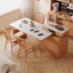 Đảo Bếp Kết Hợp Bàn Ăn Xoay 180 Độ - MS03 (Không Ghế)