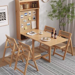 BÀN ĂN GẤP GỌN TREO TƯỜNG MS02 (4 Ghế)