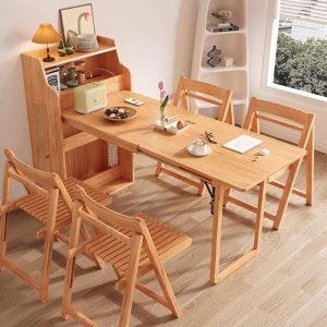 Bàn Ăn Đảo Gấp Gọn MS06 (4 Ghế)
