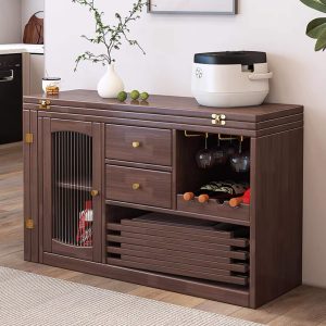Tủ Để Đồ Trong Bếp Kết Hợp Bàn Xoay MS08 (4 Ghế)