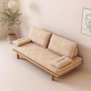 GIƯỜNG RÚT GỌN GỖ SỒI MS08 (Không Đệm)