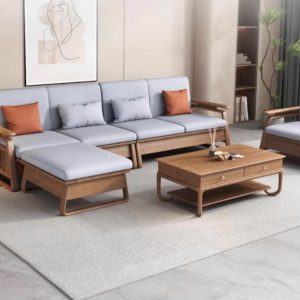 Bộ SOFA Phòng Khách Hiện Đại MS09 (Gỗ Sồi)