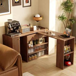 Tủ bếp kết hợp bàn ăn xoay MS07 (4 Ghế)