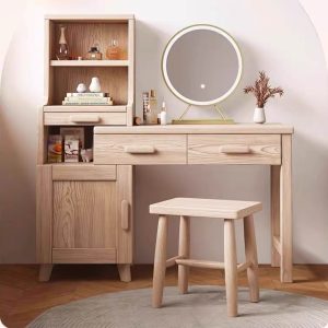 Bàn Trang Điểm Gỗ Sồi MS02 Thiết Kế Hiện Đại